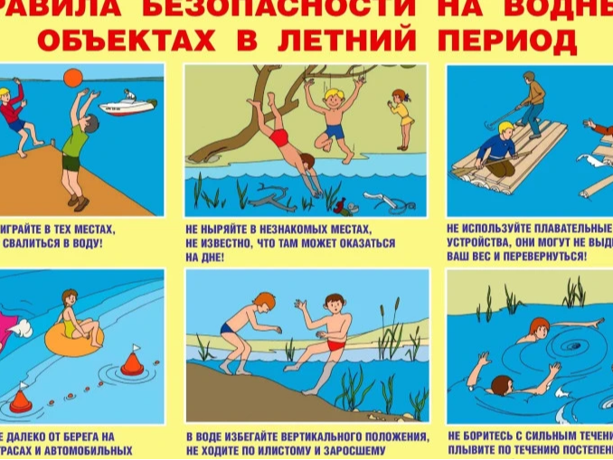 Безопасность на водоёмах в летний период. Основные правила поведения на воде..