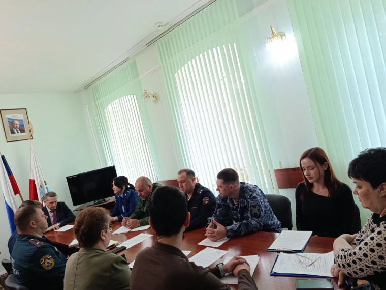 Заседание антитеррористической комиссии Новоузенского района..